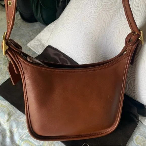 Vintage Coach Janice Legacy Bag 9950 - 1996; medium brown/tan; EUC; collectible - Picture 5 of 12